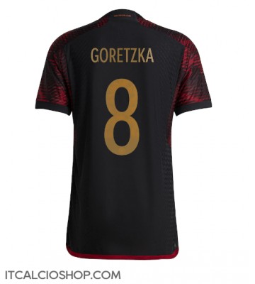 Germania Leon Goretzka #8 Seconda Maglia Mondiali 2022 Manica Corta